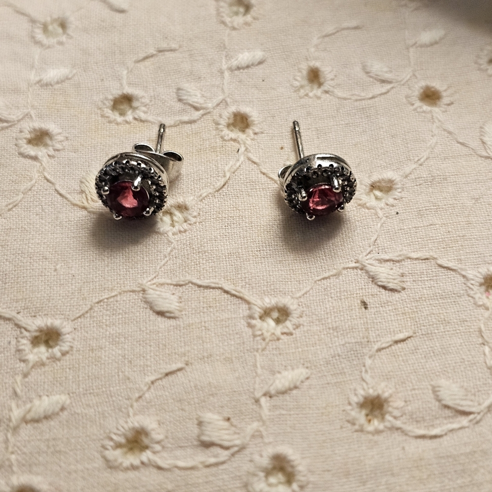 Genuine Ruby Earrings And Genuine Ruby Ring With … - image 7